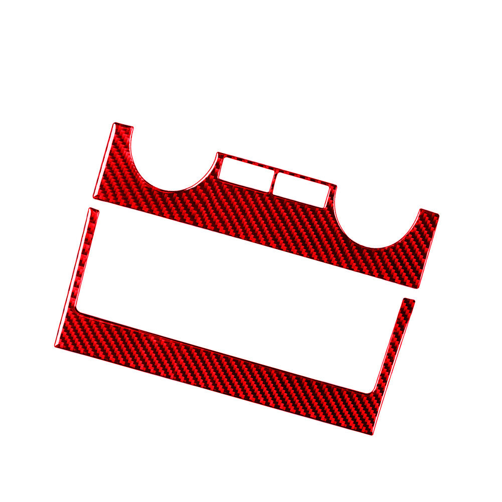 Red Carbon Fiber Central A/C Switch Panel Cover Trim for TOYOTA TUNDRA 2014-2018
