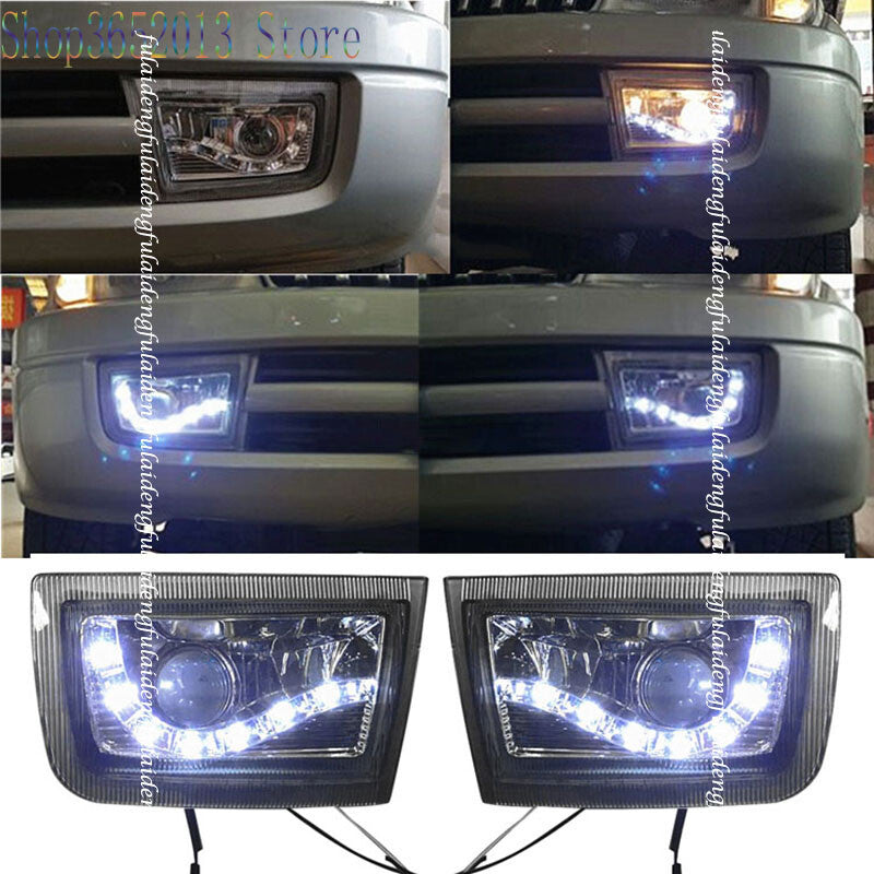 LED Lens DRL Front Bumper Lamp Fog Light for Toyota Prado LC90 3400 2700 1998-02