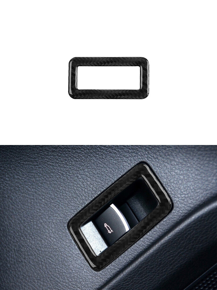 Boot Trunk Switch Trim Cover Decor Carbon Fiber for VW Touareg 2011-2018