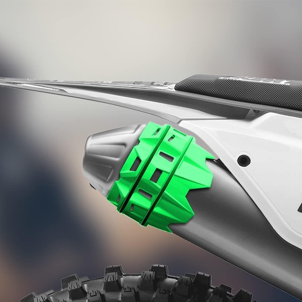 Green Universal Escape Tail End Pipe Guard Protector Protection for Hon-, for Yama