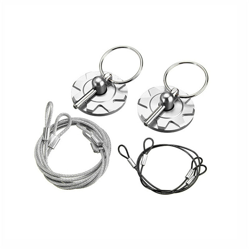 Aluminum car racing cover pin lock appearance universal cover pin plate kit silver