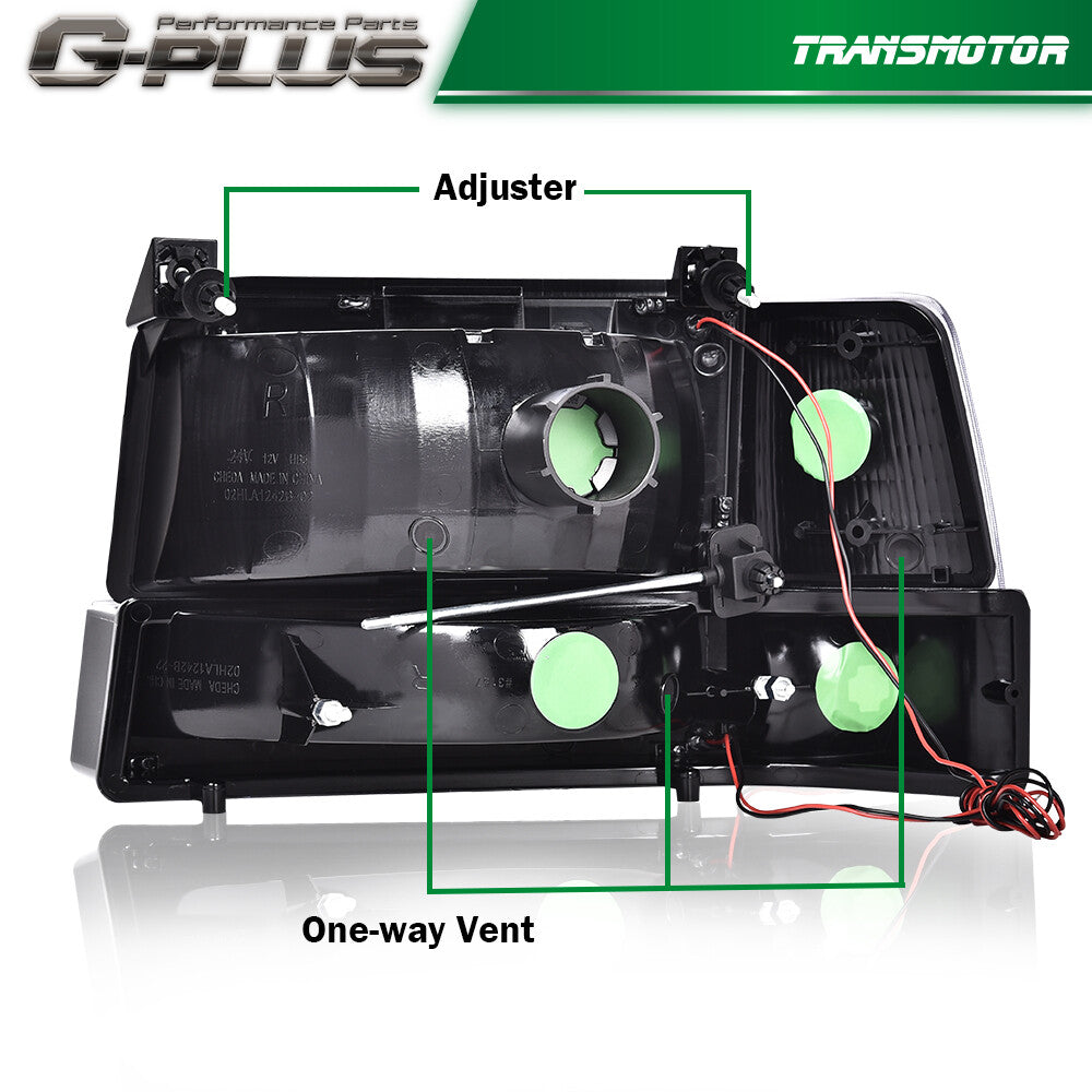 6-series LED DRL high-brightness/high-light model, 1992-1996, F150, F250, F350 models.