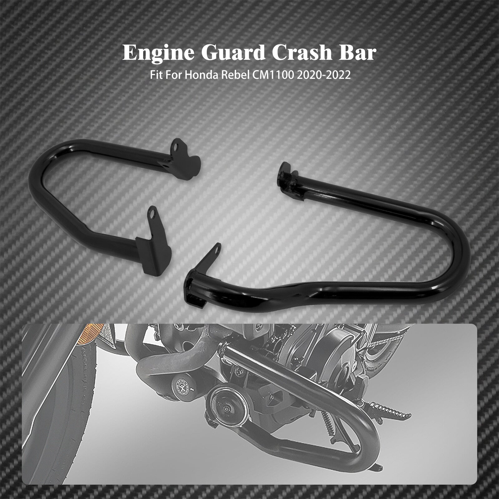 Front Low Engine Guard Crash Bars Protector Fit for Honda Rebel CMX 1100 2021-23