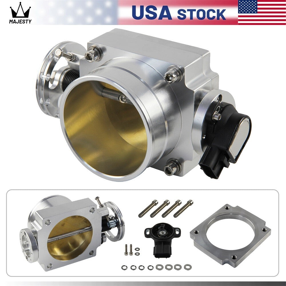 90mm Reverse Throttle Body +TPS for Toyota Supra 1JZGTE JZA70 90-93 2JZGTE 93-98