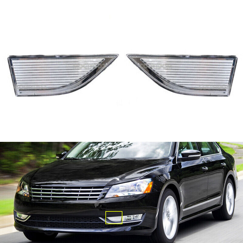 For 2011 2012-2015 for Volkswagen for VW for Passat 1 Pair Front Bumper Fog Light Reflector