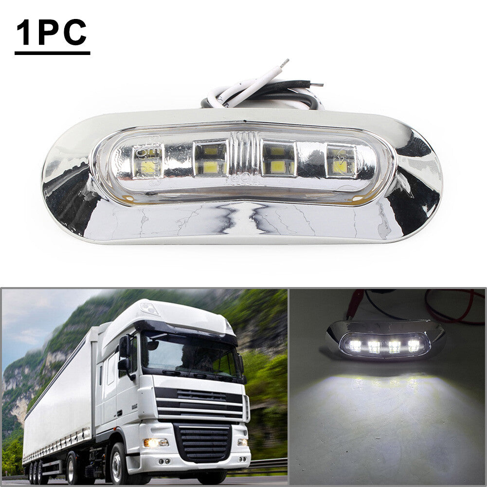 1pc 4 LED Side Clearance Marker Light For Car Truck Trailer Pickup 12V-24V