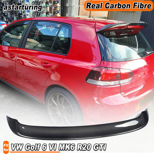 for Volkswagen for Golf 6 VI MK6 R20 GTI 10-13 REAL Carbon Rear Roof Spoiler Wing