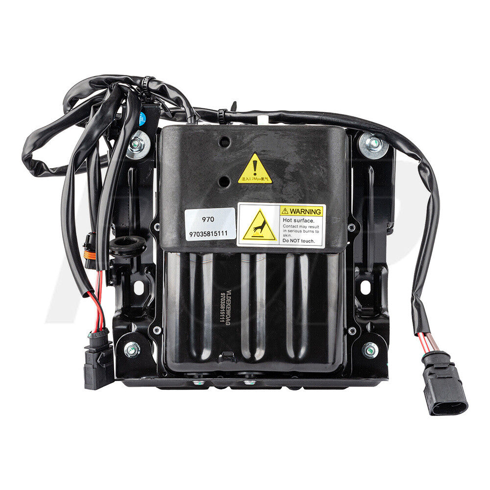 Air Ride Suspension Compressor Pump with Cage for Porsche for Cayenne 970 2009-2016
