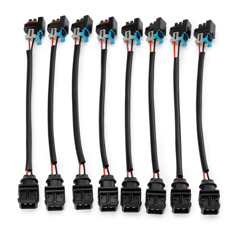 8 X For Jetronic EV1 to for Mini Multec 2 Fuel Injector Wire Harness Adapter