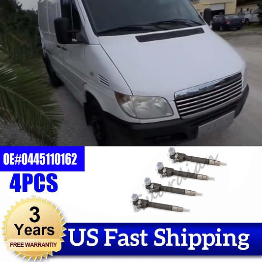 4PCS 0445110162 Fuel Injector for Dodge for Freightliner Sprinter 2500 3500 04-06 05