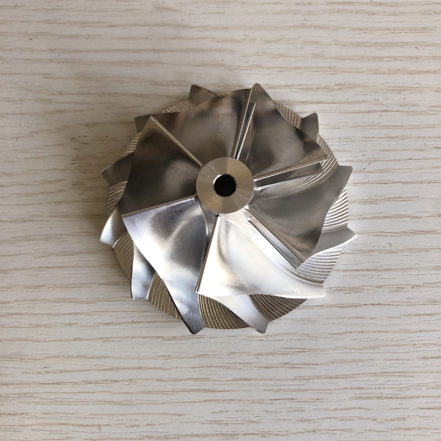 CT26 57.04/76.13 mm 6+6 insert turbine milling/aluminum 2618/billet compressor wheel
