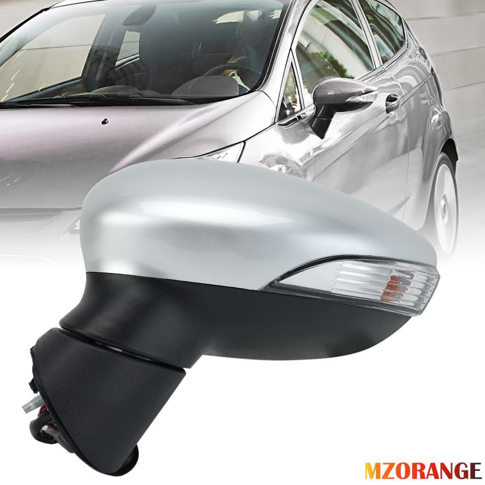 F¨¹r for Ford Fiesta MK7 08-12 Links Spiegel Beheizbar Manuell Spiegelglas Silber