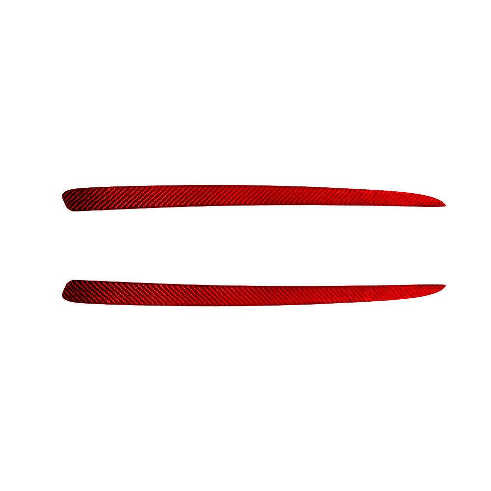 2pcs Red Carbon Fiber Rear Door Side Door Cover Trim for Dodge Durango 2014-2020