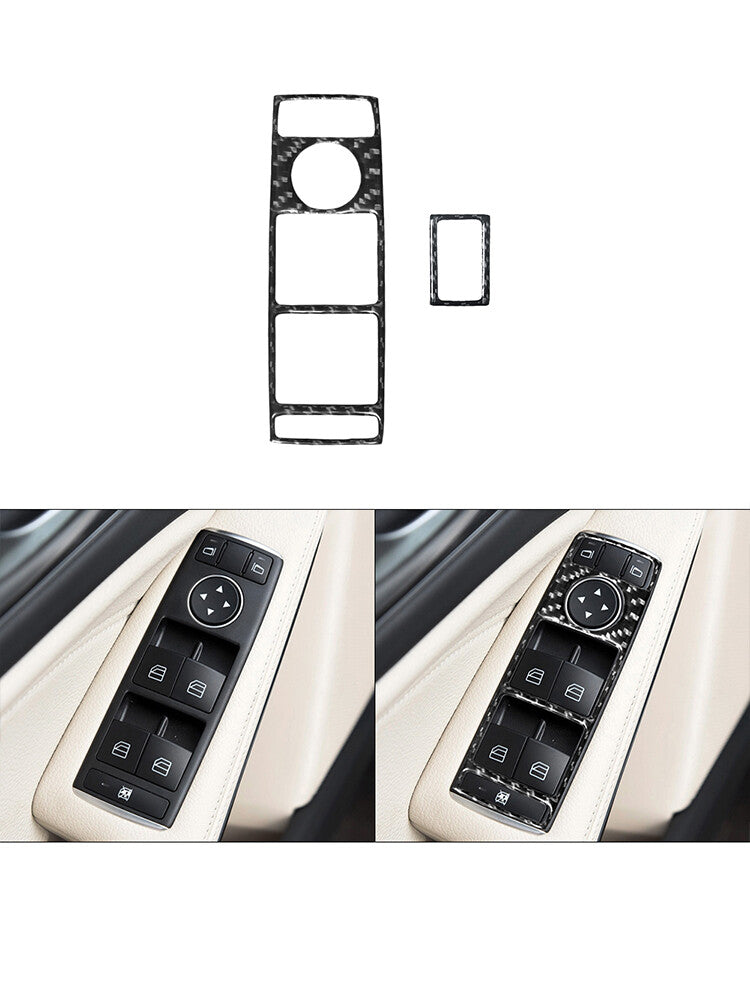 Front Window Buttons Trim Cover for Mercedes Benz CLA 2014-2018/GLA 2015-2018