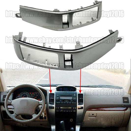 for Toyota for Land Cruiser Prado 03-09 Silver Instrument Air Vent Garnish Cover
