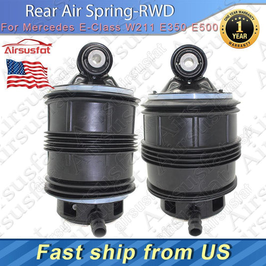 2x Fit for Mercedes E-Class W211 CLS500 CLS550 E320 E500 Rear L+R Air Suspension Bag