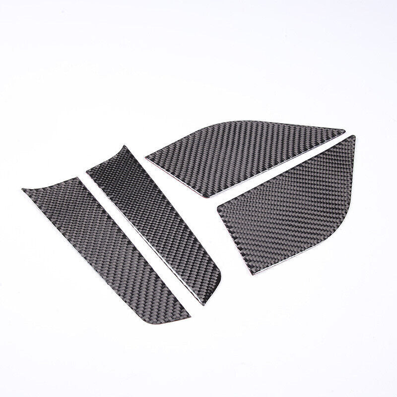 4PCS Real Carbon Fiber Car Door A-Pillar Indoor Trim for Ford Maverick 2022-23