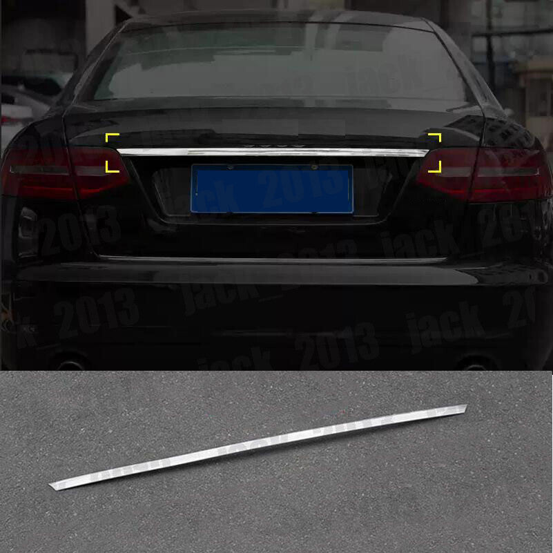 For 2005-2011 for Audi A6 Stainless Chrome Rear Trunk Tailgate Boot Grab Trim Cover