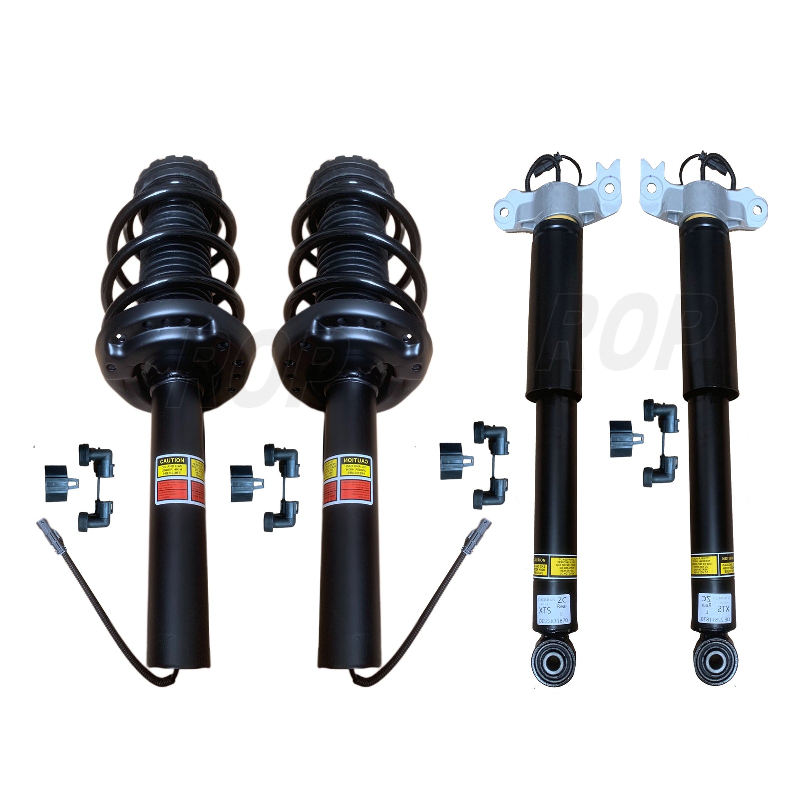 4Pcs Front Rear for 13-19 for Cadillac XTS 3.6L Shock Absorber Struts w/ Electric