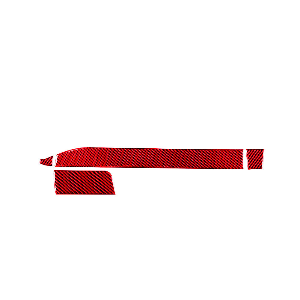 Red Carbon Fiber Center Control Panel Cover Trim for Toyota 4Runner 2010-2020