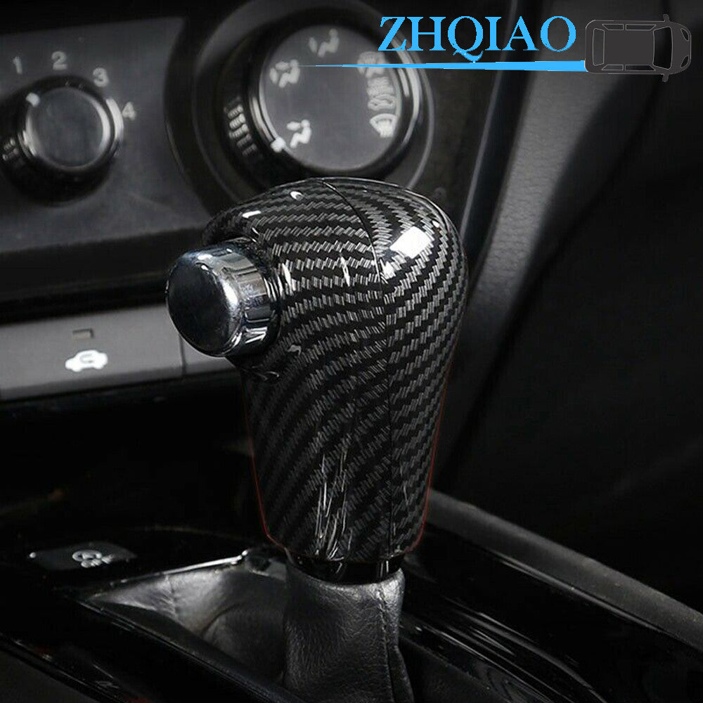 Carbon Fiber ABS Knob Gear Shift Cover Trim Fits for Honda Vezel HR-V 2016-2020