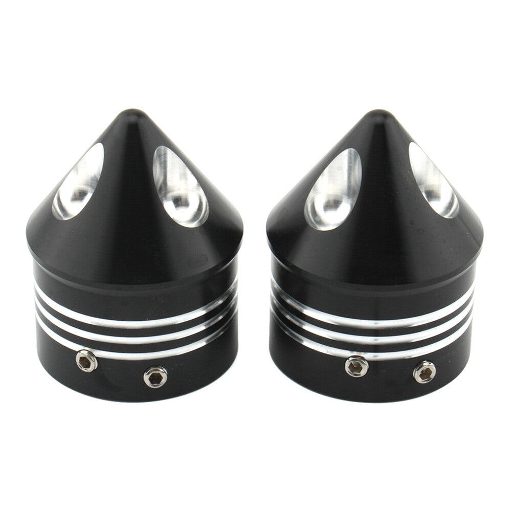 Front Wheel Axle Nut Covers Cap Fits for Harley Touring Road Glide Dyna Softail