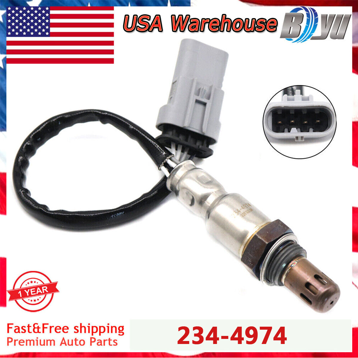 234-4974 Oxygen O2 Sensor Downstream for Chevy Silverado for GMC for Sierra for Cadillac New