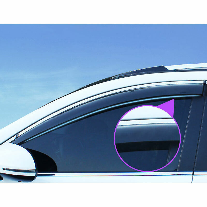Fit For 20-2024 for Cadillac CT4 ABS Side Window Visor Shades Sun Rain SafeGuard 4X