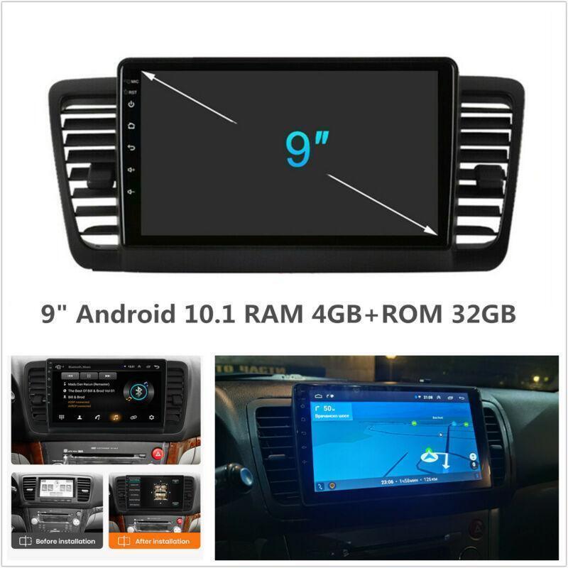 4GB+32GB WiFi BT Car Stereo Radio GPS Navigation for Subaru Legacy Outback 03-09
