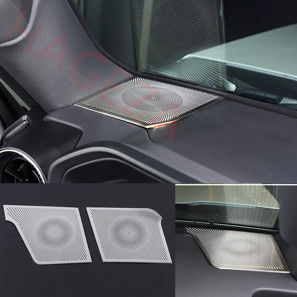 Steel Silver Dashboard Air Vent Dust Net Cover For Toyot@ for Land Cruiser LC250 24+