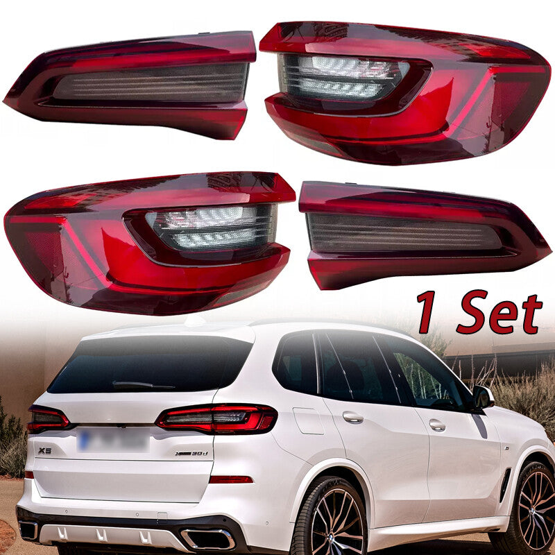 1 Set for BMW X5 G05 2019-2021 Tail Light Rear Turn Signal Lamp Reversing Lamp