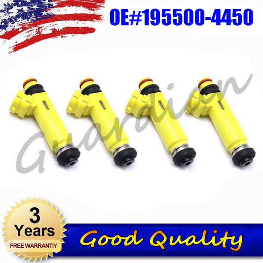 195500-4450 4x Fuel Injector Replacement for Mazda RX-8 1.3L 2004-2008 05 06 07