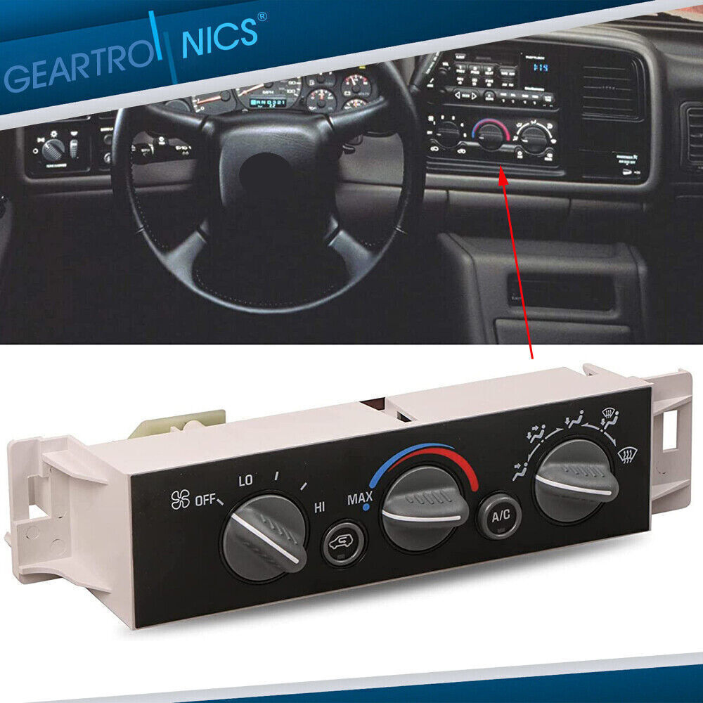 Heater A/C Control Panel Switch Unit for 1996 -2002 for Chevrolet for GMC C1500 K1500