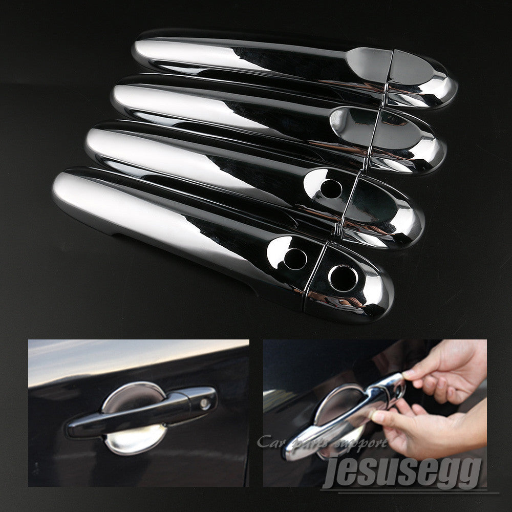 4X Chrome Exterior Door Handle Cover Trim for NISSAN SUNNY VERSA 2014 2015 2016