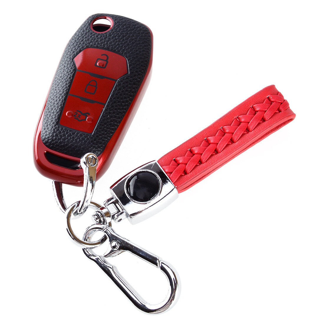 Car Remote Key Fob Case Cover Fit for Ford F-150 F-250 F-350 Explorer Ranger