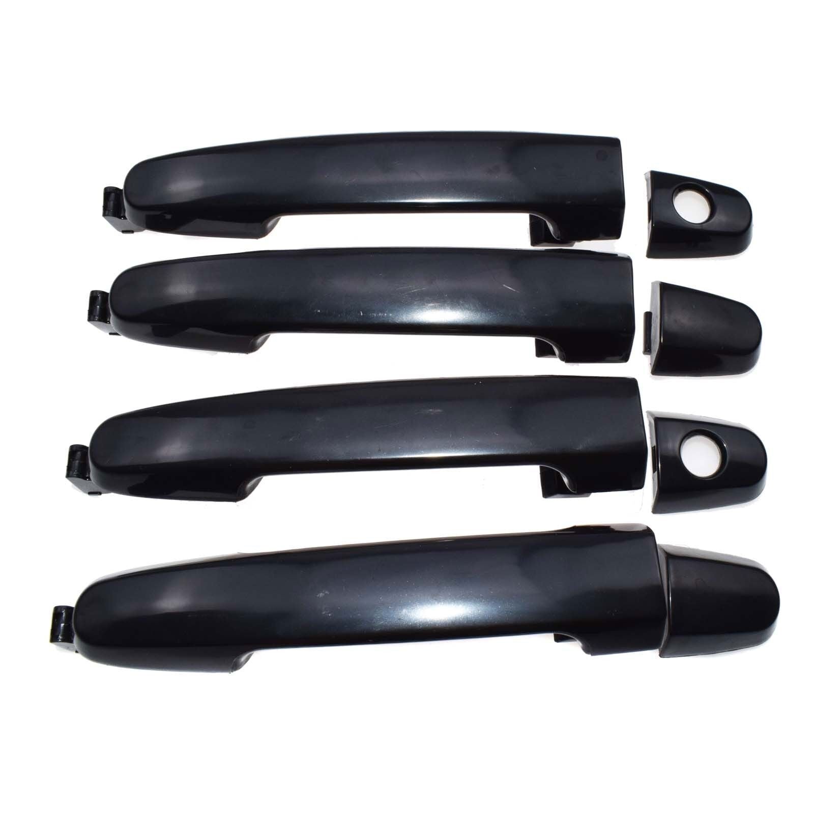 for TOYOTA for Camry Outside Door Handle Front Rear Left Right Smooth Black New 4pcs