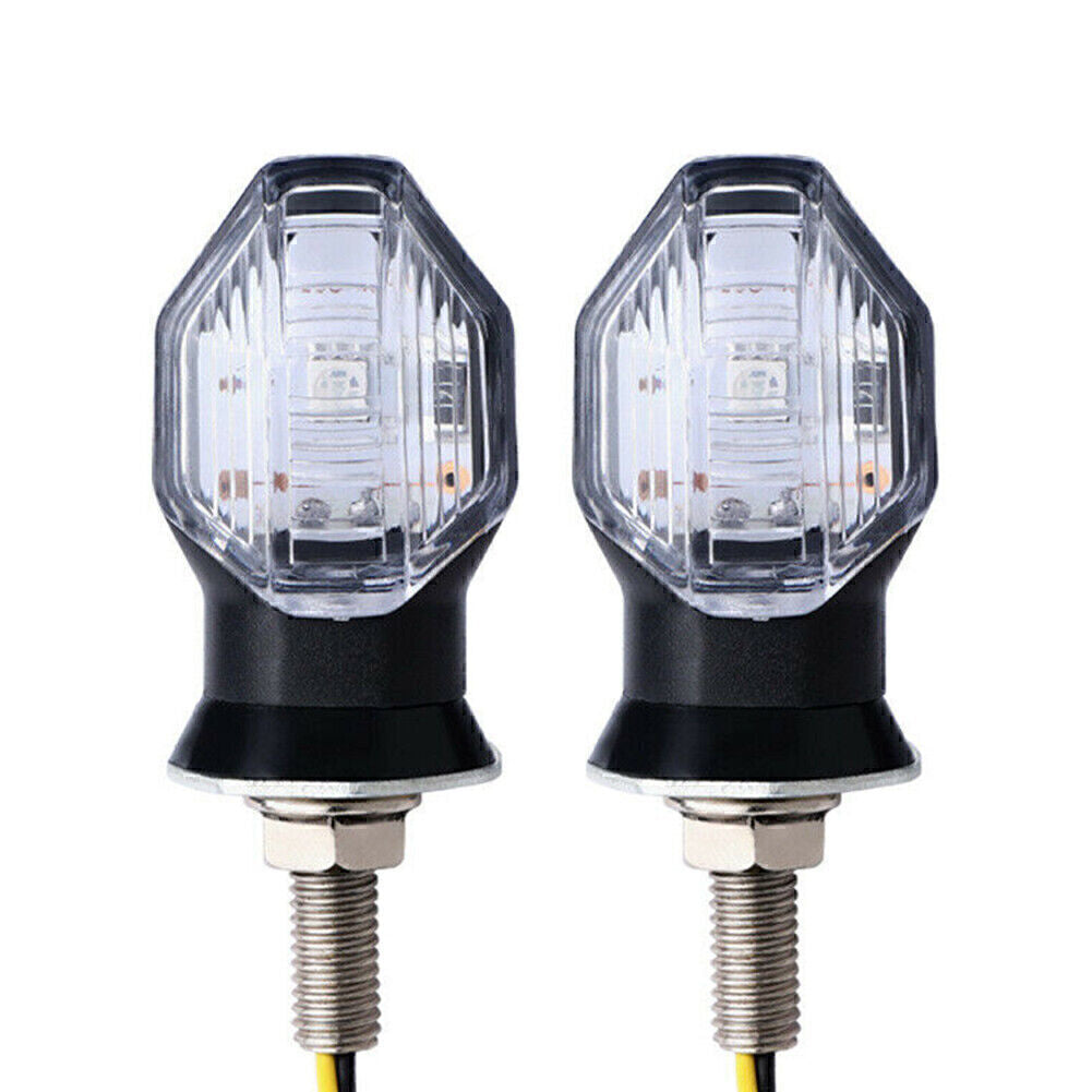 2x LED Blinker Licht Blinker Bernstein Kontrollleuchte Motorrad Universal 12V