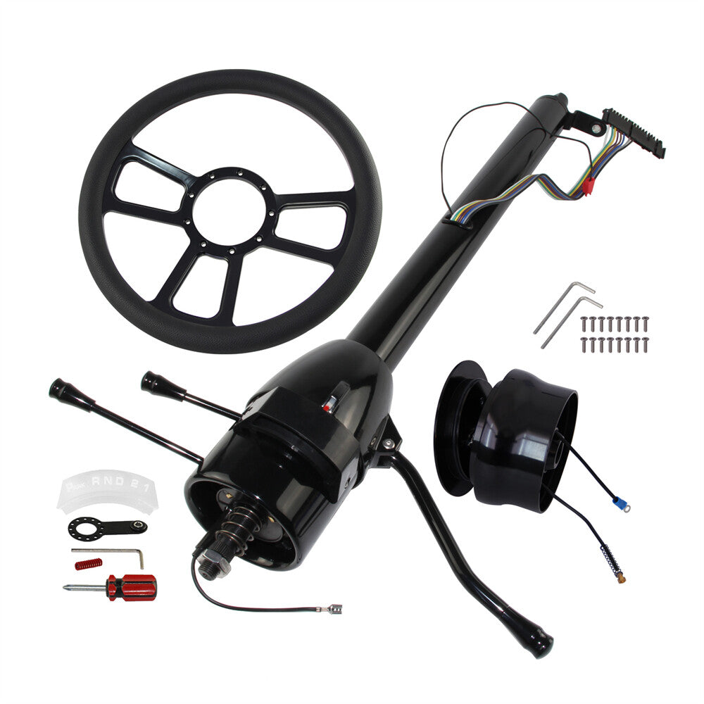 Universal 30'' Tilt AT Automatic Steering Column GM w/ 9 Bolt Steering Wheel