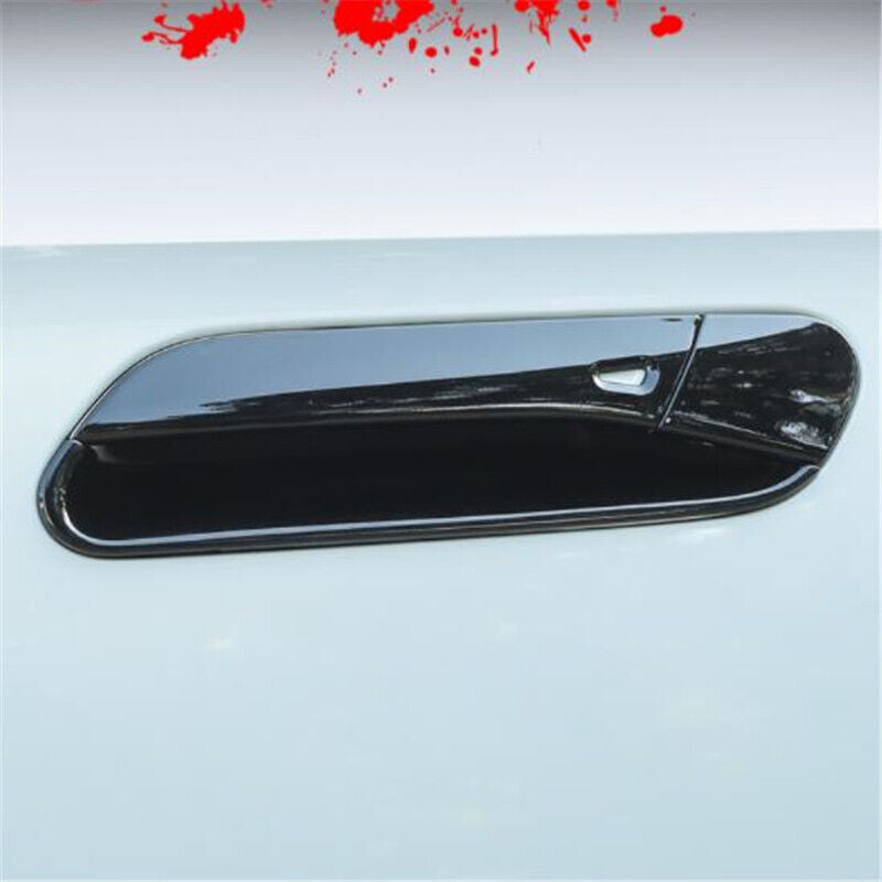 Glossy Black for Volkswagen ID.4 2021-2024 Side Door Handle Molding Cover Trim