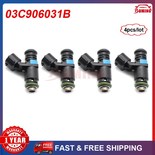 Set of 4pcs New Fuel Injector for VW for Golf IV for Skoda Octavia I 1.6 CLRA 03C906031B