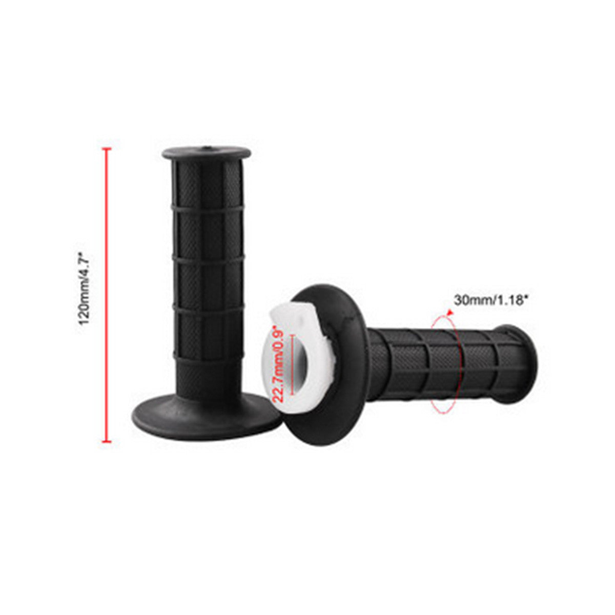 A Pair Black Throttle Twist Set 7/8 Handlebar Motorcycle ATV for Mini Bike