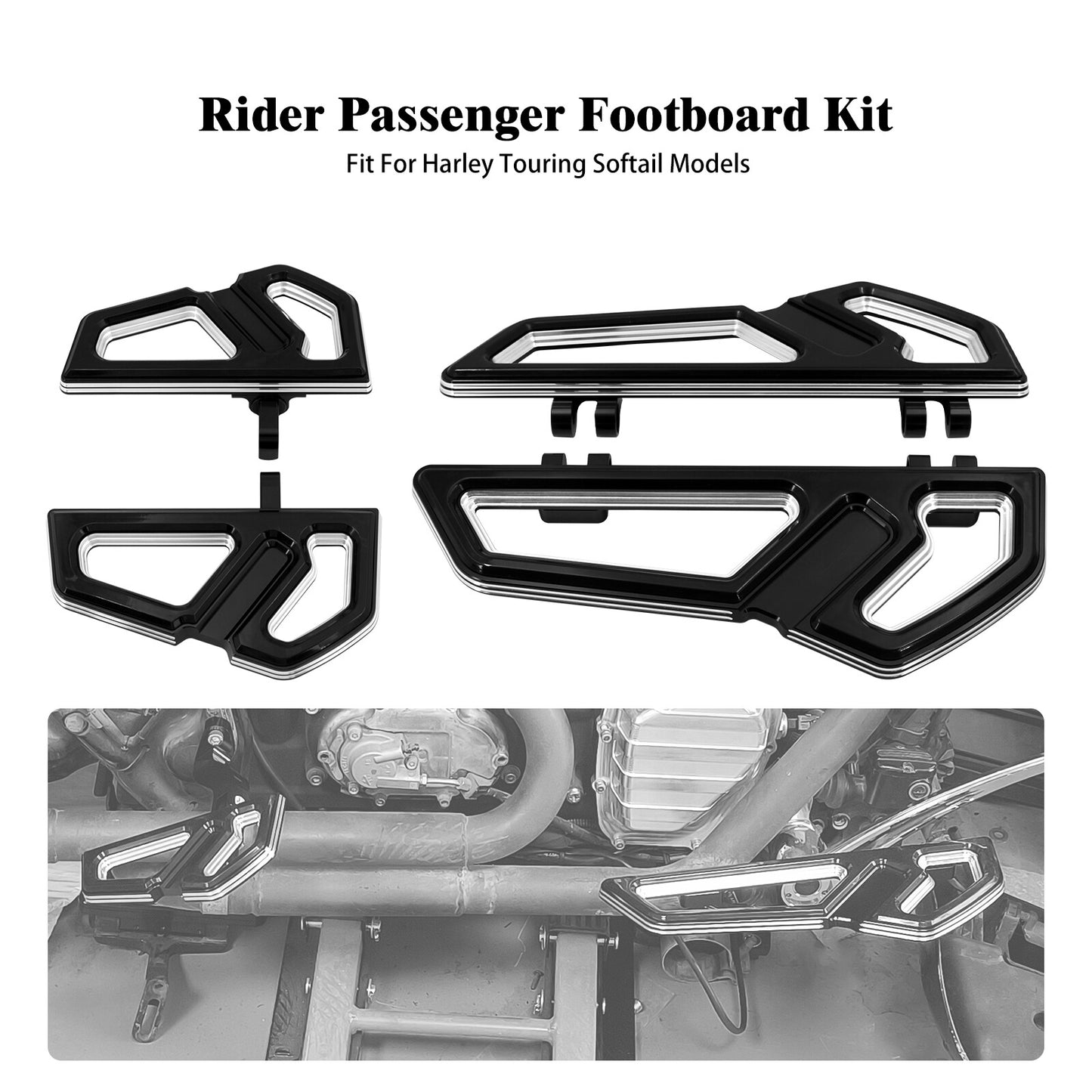 Driver Passenger Empire Floorboard Footboards Foot Peg for Harley Sportster Dyna