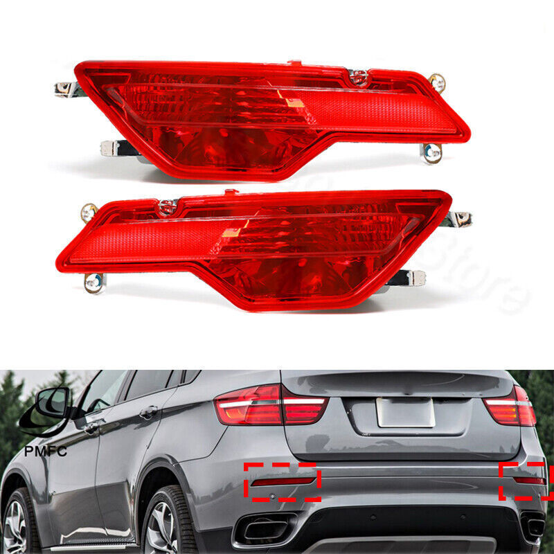 for BMW X6 E71 E72 2008-2010 1 Pair Fog Light Rear Bumper Reflector Fog Lamp