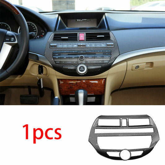 for Honda Accord 2008-2013 ABS Carbon Fiber Console AC Switch Control Panel Trim