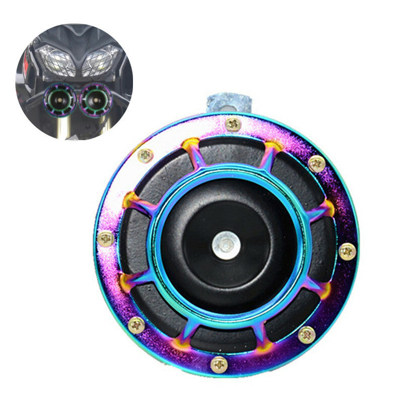 1Pcs Motorcycle 110DB Colorful Super Loud Compact Electric Horn Speaker