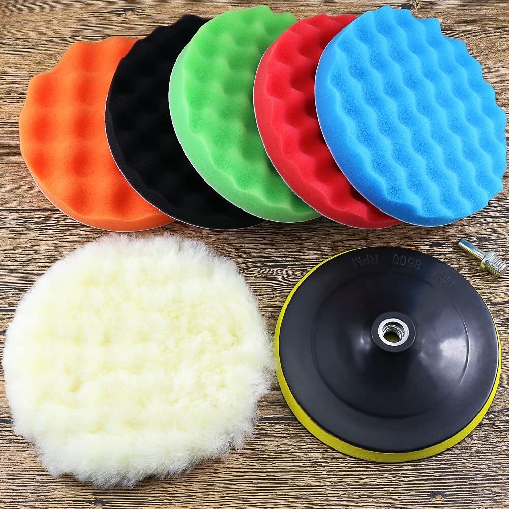 3-inch sponge polishing wax polishing pad + diamond adapter kit for automotive composites