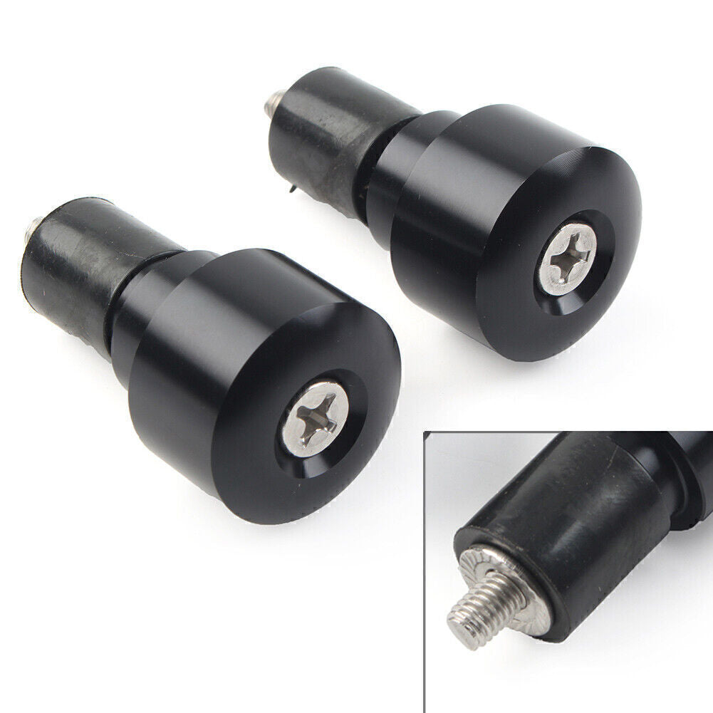 CNC Lenkergriffe Bar End Slider Cap f¨¹r for HONDA CBR600RR Motorrad Paar schwarz