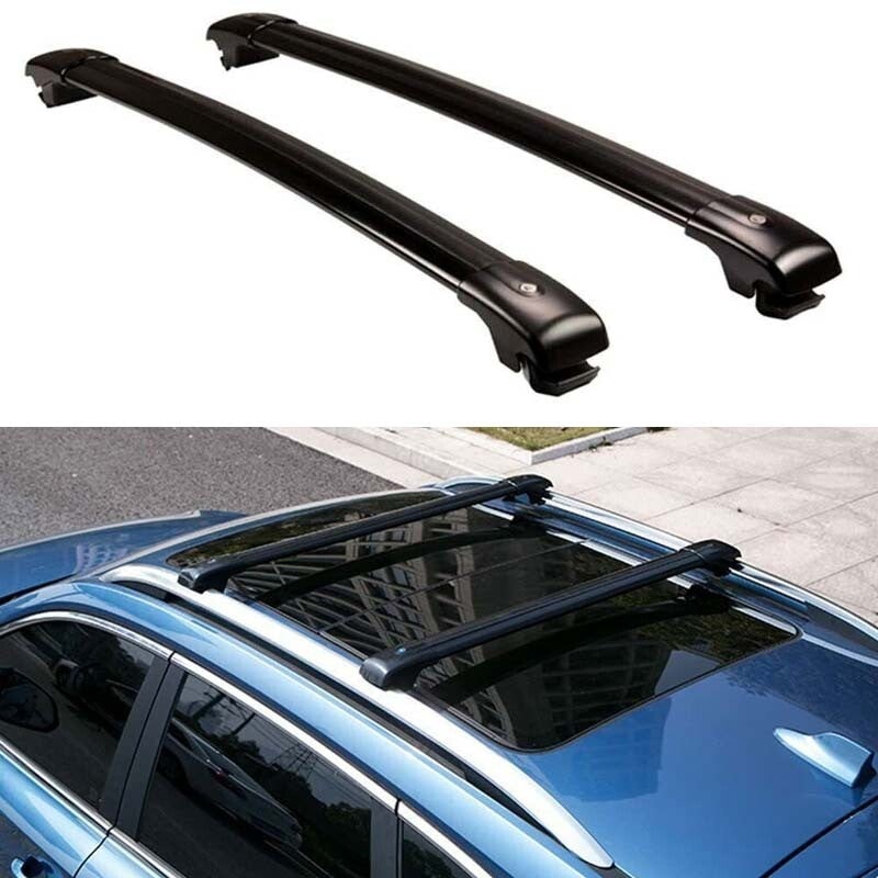 2Pcs Fit for Jeep Cherokee 2014-2019 Roof Rail Rack Cross bar Crossbar Aluminum