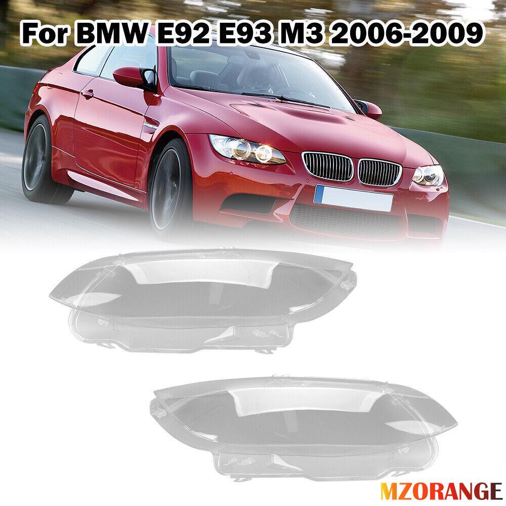 2¡Á F¨¹r for BMW E92 E93 Coupe M3 06-09 Scheinwerferglas Linse Abdeckung Links+Rechts