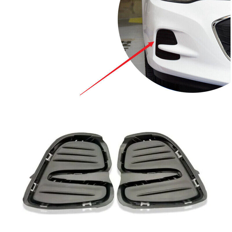 Pair Fog Lamp Covers Front Bumper Decorative Grille for Chevrolet Covotz 2016-19